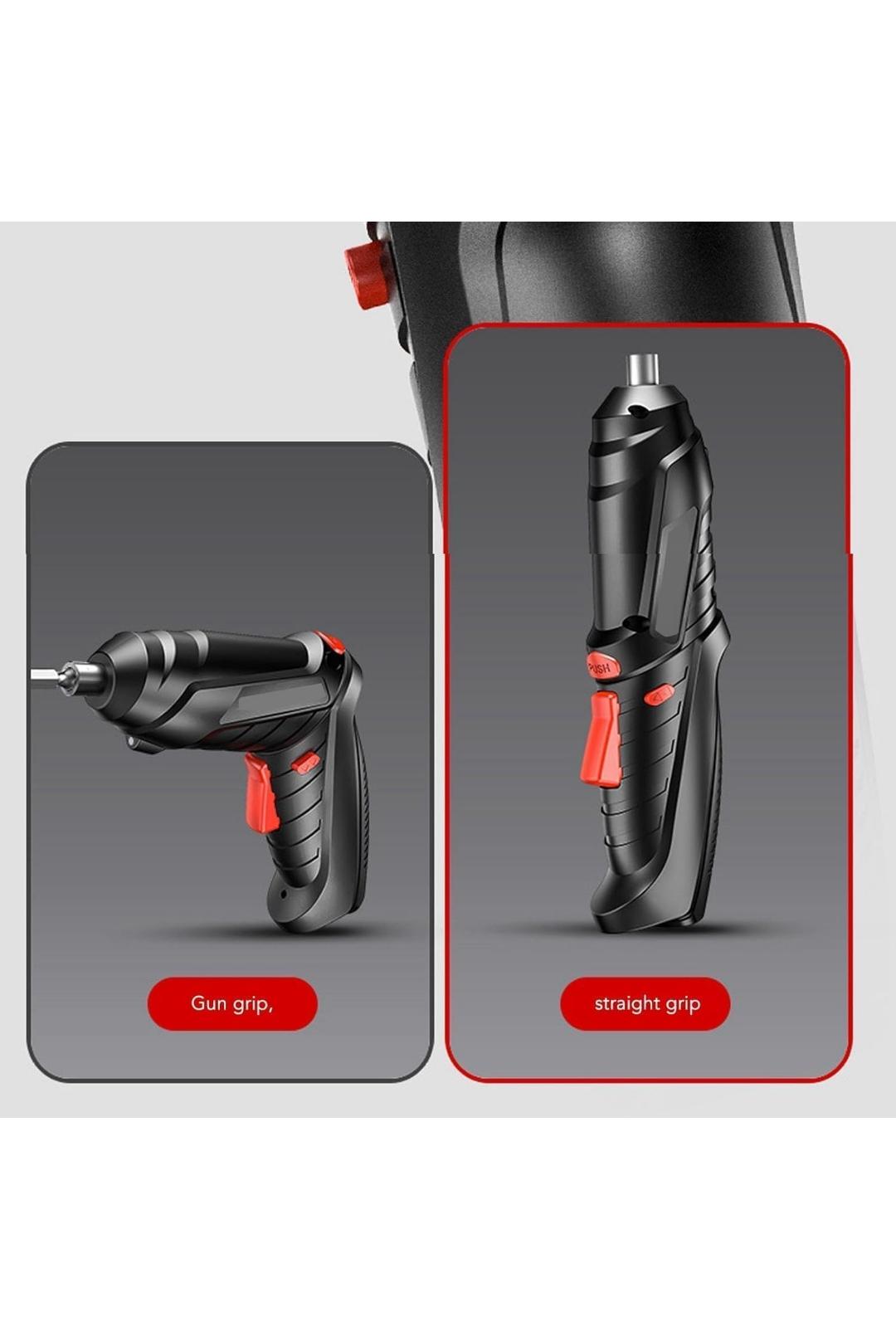 CORDLESS RECHARGEABLE ELECTRIC SCREWDRIVER KIT