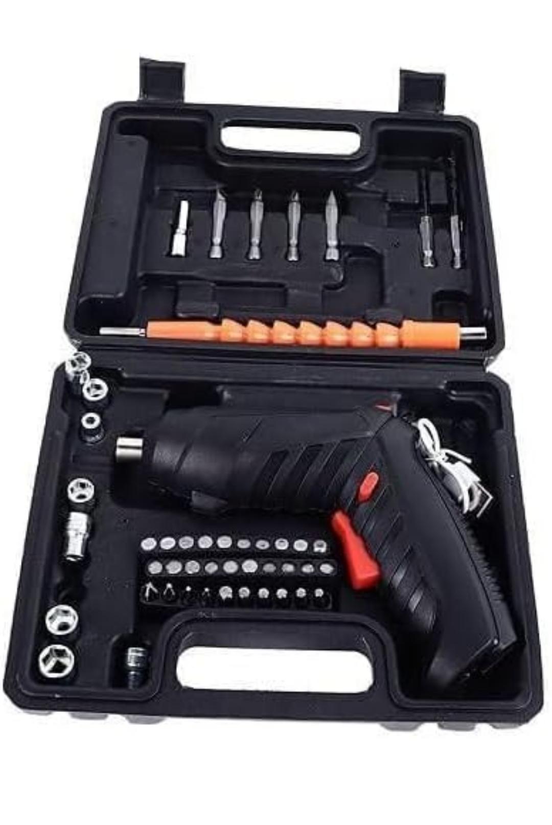 CORDLESS RECHARGEABLE ELECTRIC SCREWDRIVER KIT