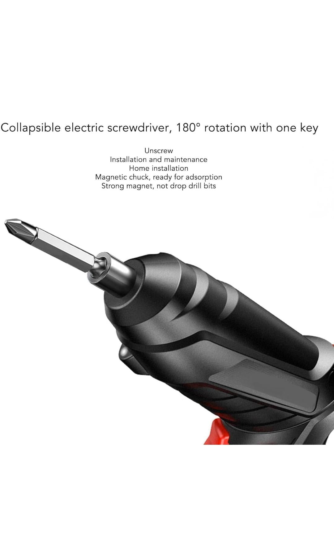 CORDLESS RECHARGEABLE ELECTRIC SCREWDRIVER KIT