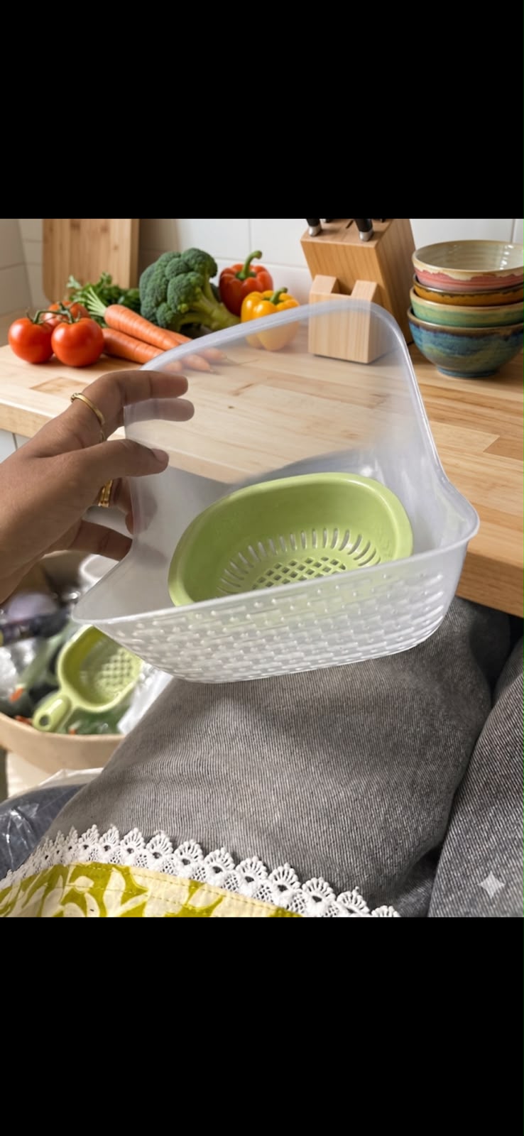 🥗 MULTI-PURPOSE KITCHEN STORAGE & WASHING BASKET