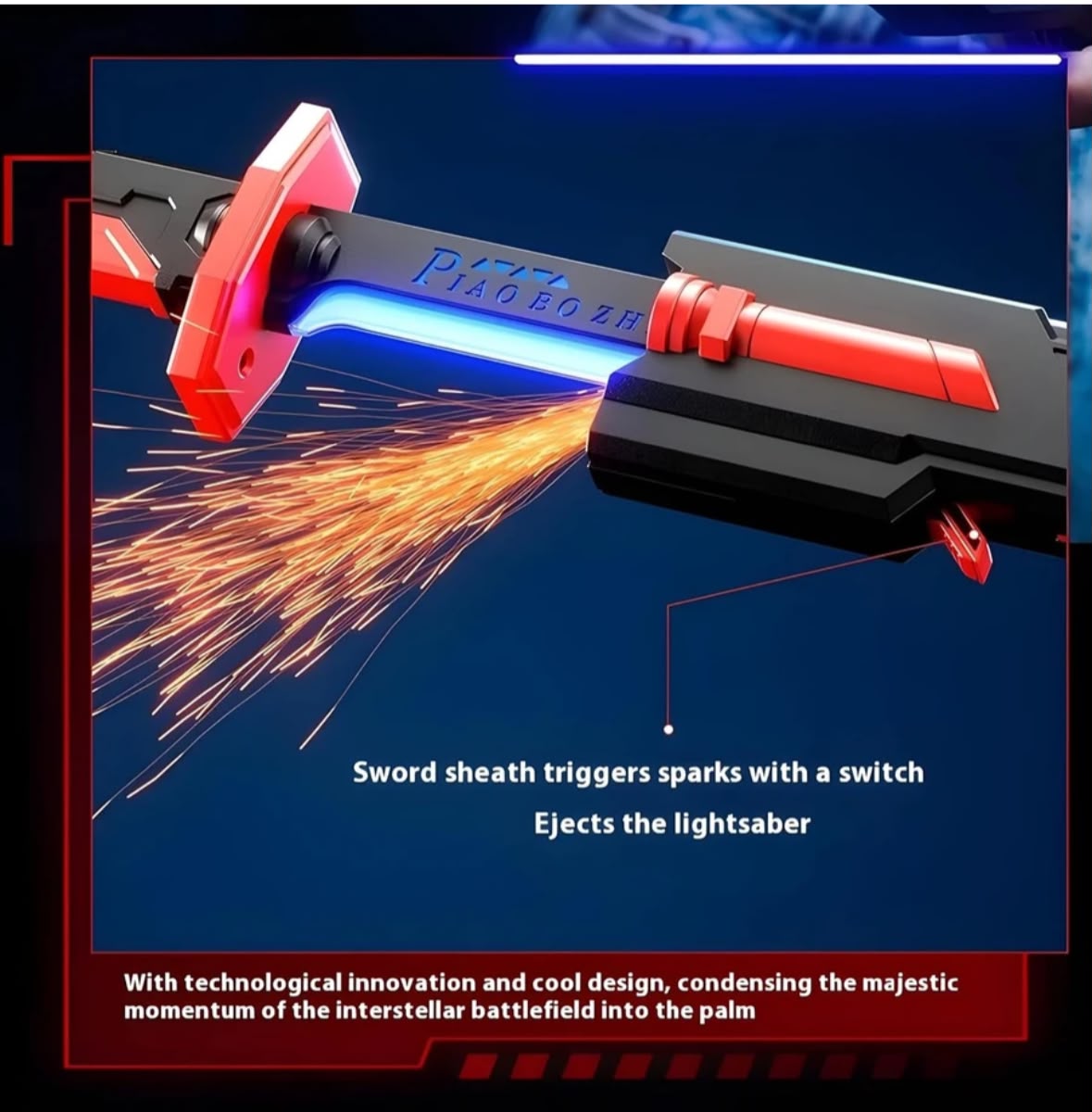 ⚔️ LED LIGHT-UP SPARK EFFECT TOY SWORD