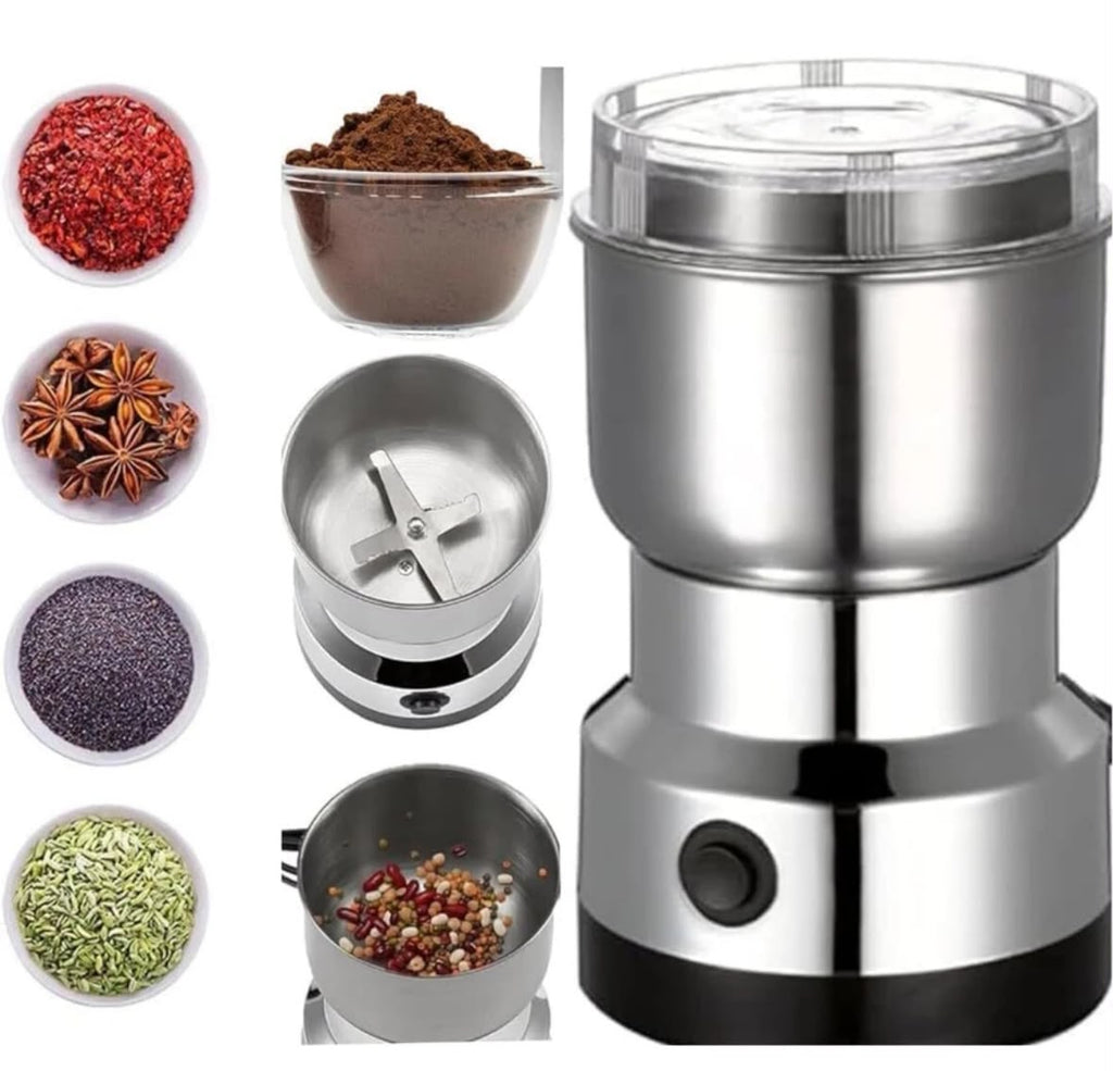 NIMA ELECTRIC STAINLESS STEEL SPICE AND COFFEE BEAN GRINDER