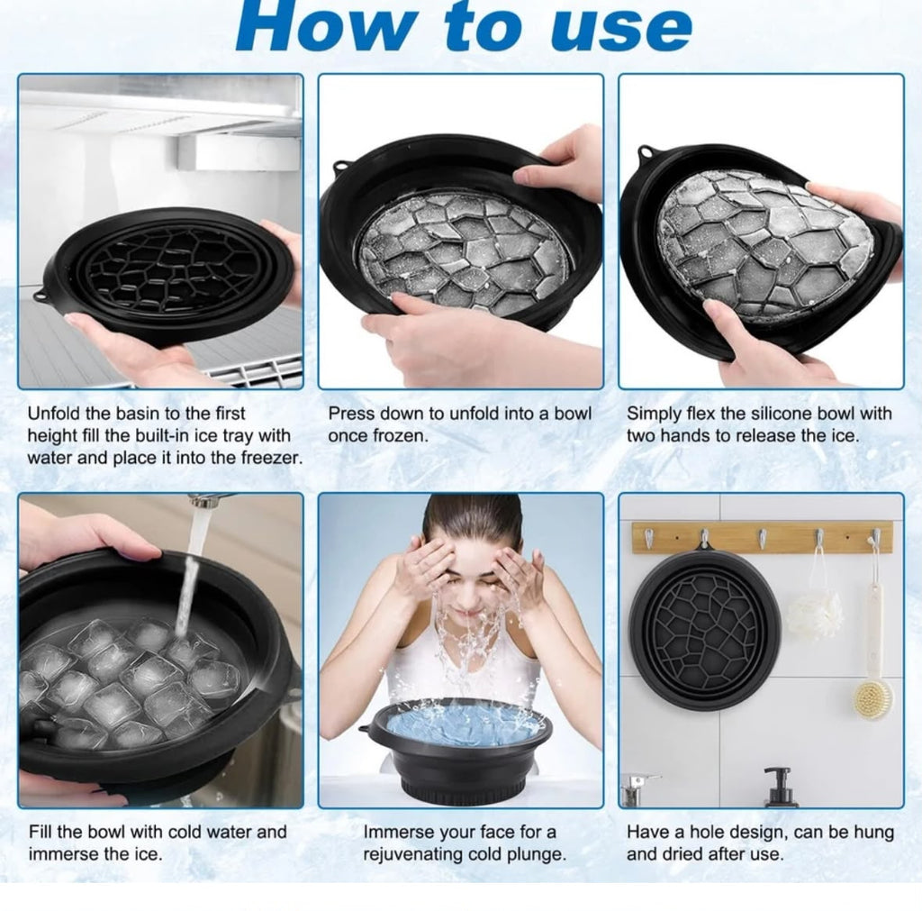 SILICONE CRYOTHERAPY ICE BOWL FOR FACIAL SPA AND SKINCARE REFRESH