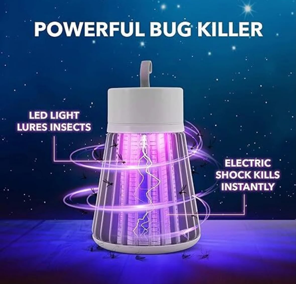 ELECTRONIC INSECT ZAPPER AND LED MOSQUITO KILLER LAMP