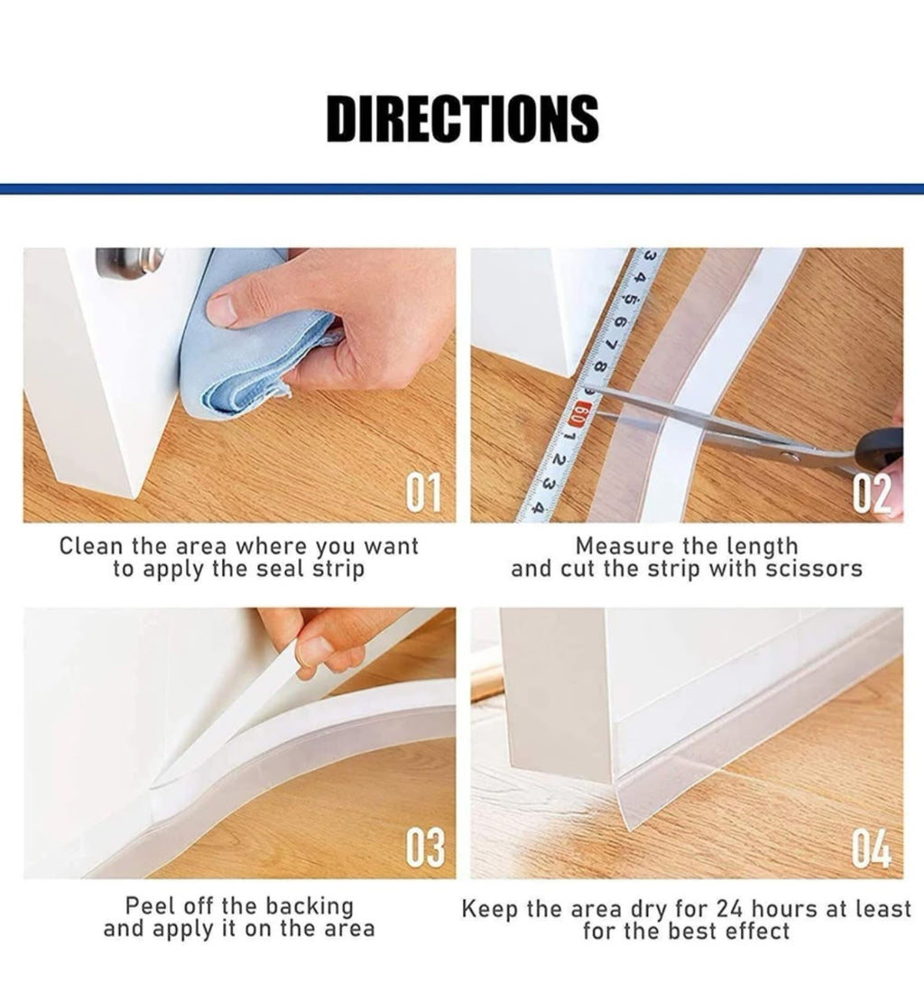 SELF-ADHESIVE WEATHER STRIPPING AND DOOR BOTTOM SEAL STRIP