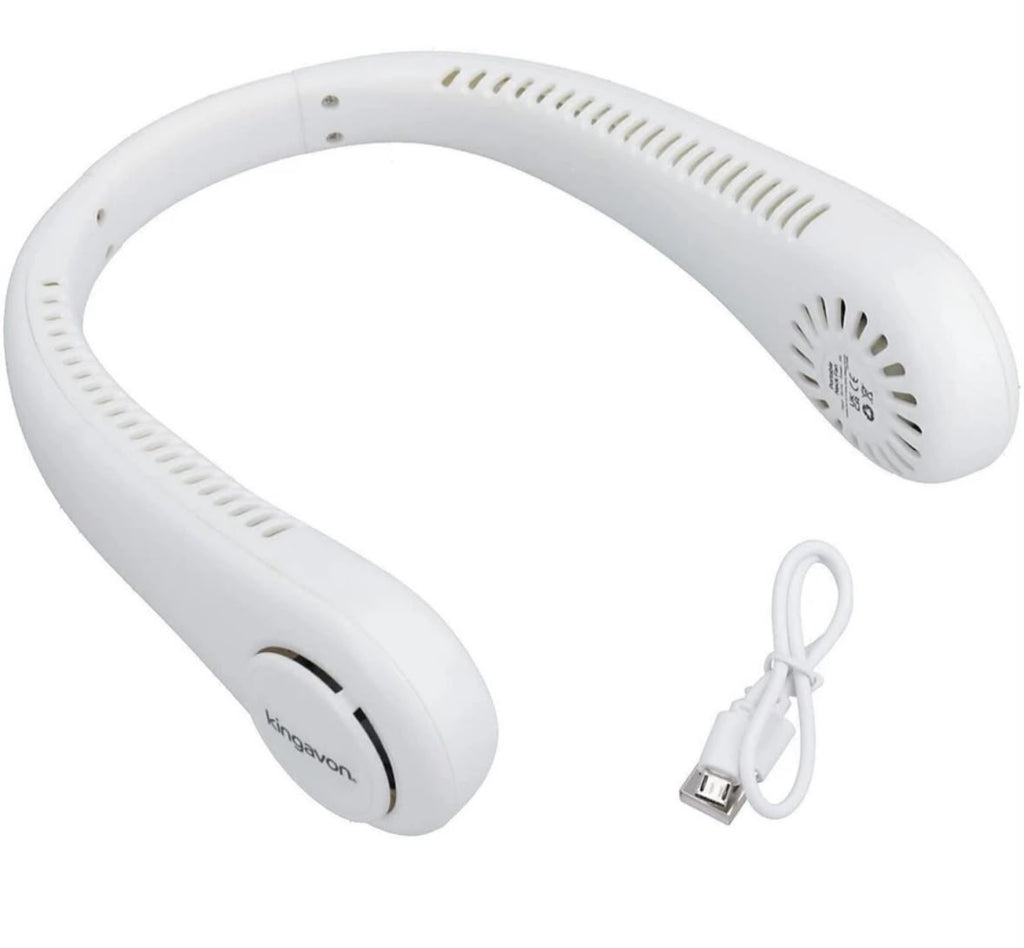 PORTABLE BLADELESS HANGING NECK FAN FOR HANDS-FREE PERSONAL COOLING