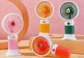 MINI PORTABLE HANDHELD FAN WITH DESKTOP CRADLE BASE