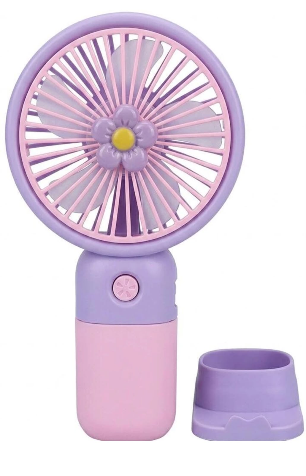 MINI PORTABLE HANDHELD FAN WITH DESKTOP CRADLE BASE