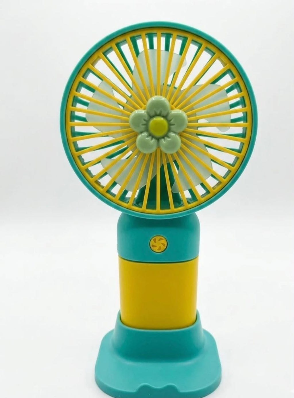 MINI PORTABLE HANDHELD FAN WITH DESKTOP CRADLE BASE