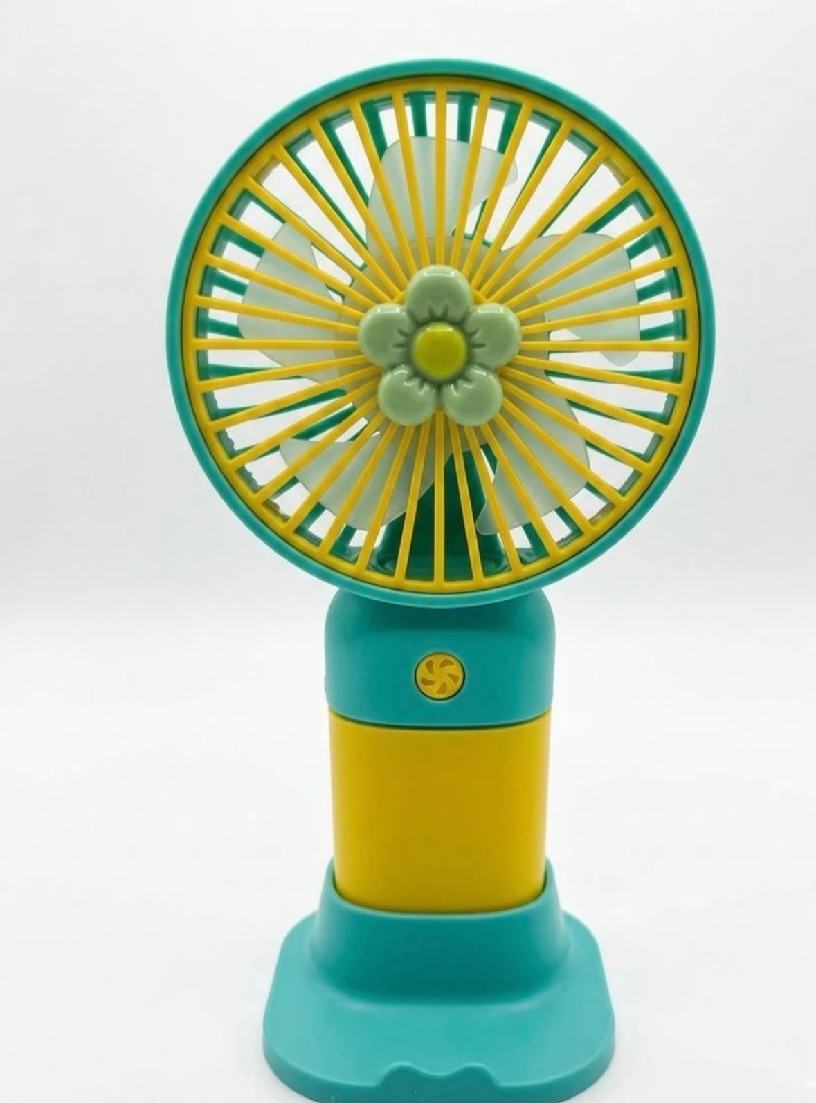 MINI PORTABLE HANDHELD FAN WITH DESKTOP CRADLE BASE