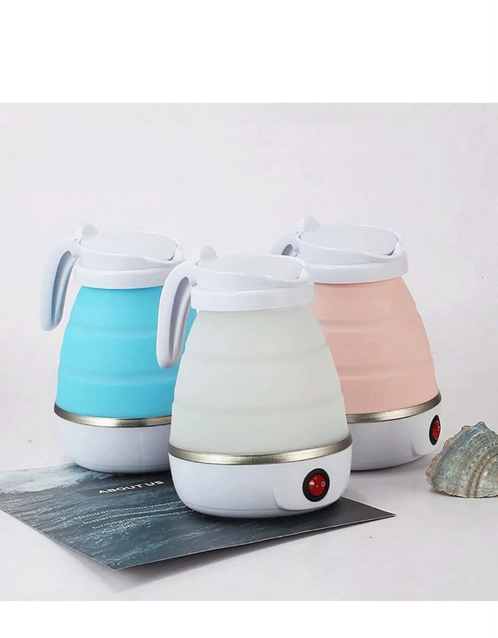 COLLAPSIBLE SILICONE ELECTRIC KETTLE FOR TRAVEL AND HOME