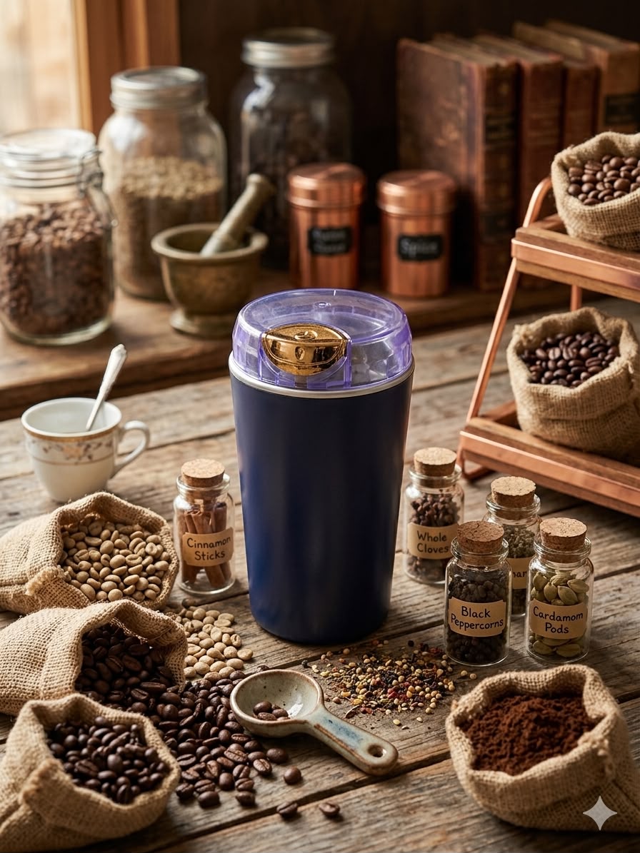 HIGH-QUALITY MULTIFUNCTIONAL ELECTRIC COFFEE AND FOOD GRINDER