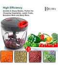 MANUAL HAND-PULL VEGETABLE CHOPPER AND FOOD PROCESSOR