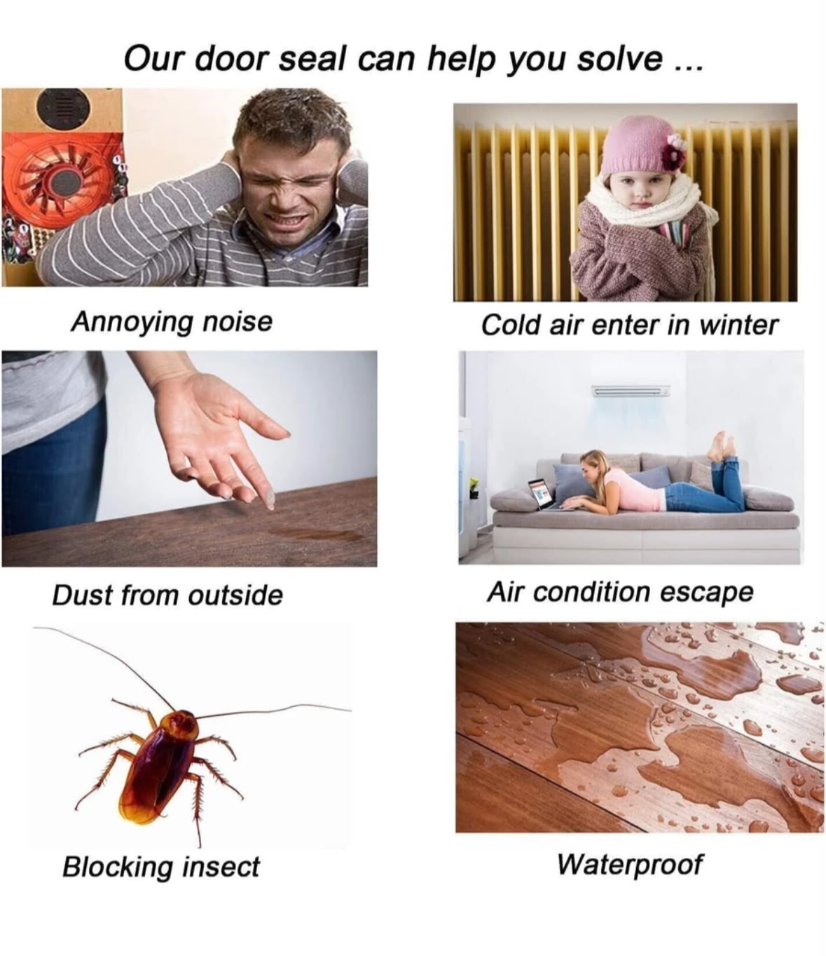 WEATHERPROOF SELF-ADHESIVE DOOR AND WINDOW WEATHER STRIPPING SEAL