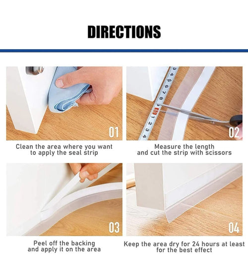 WEATHERPROOF SELF-ADHESIVE DOOR AND WINDOW WEATHER STRIPPING SEAL