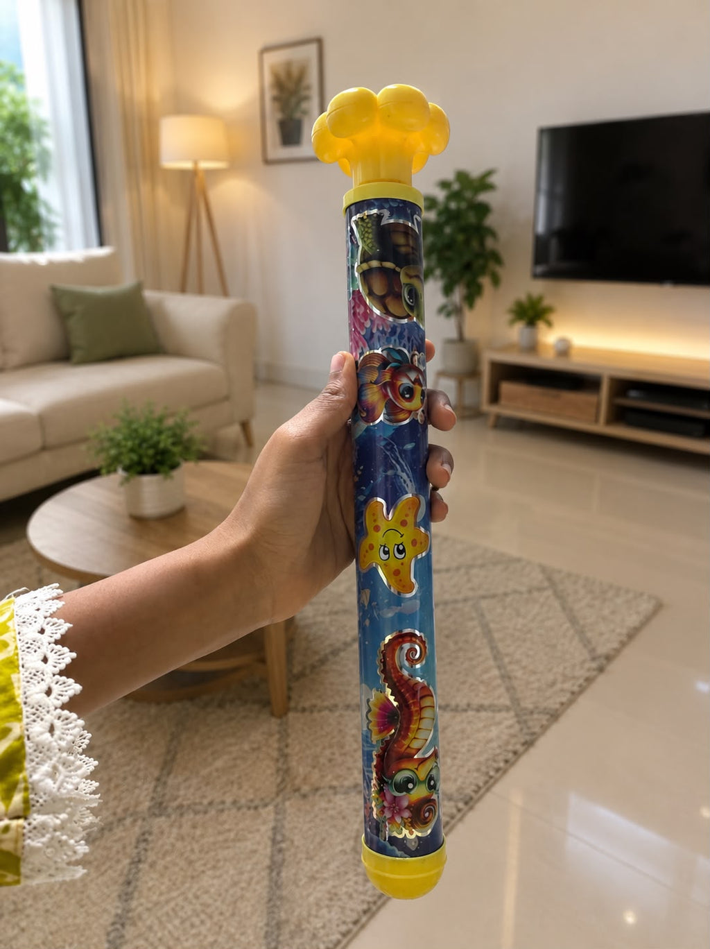 CARTOON OCEAN WATER BLASTER PUMP TOY