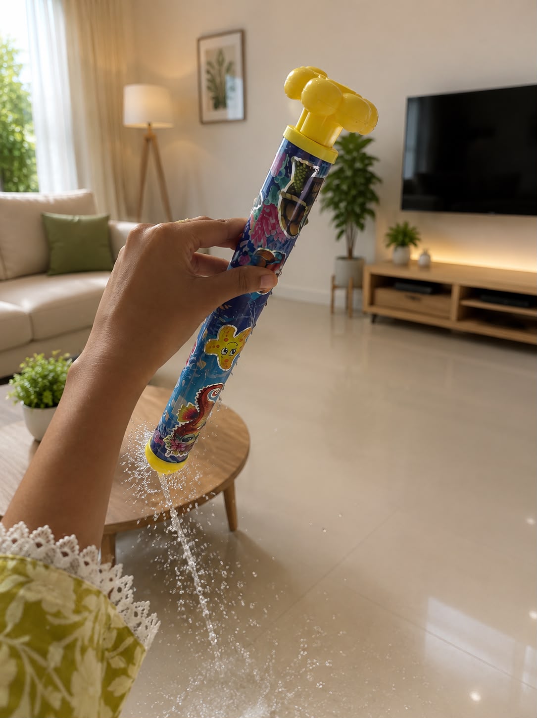 CARTOON OCEAN WATER BLASTER PUMP TOY
