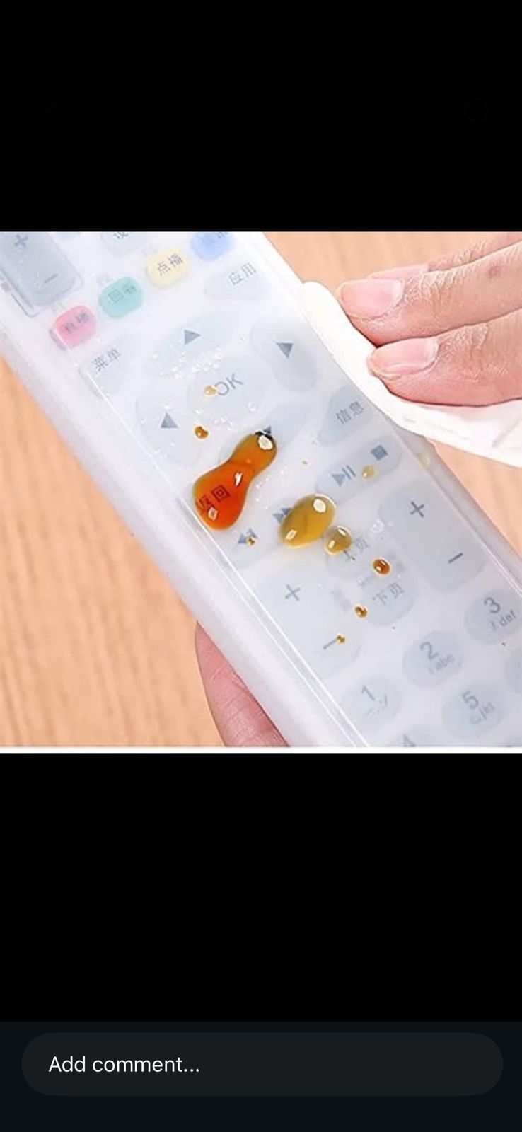 UNIVERSAL SILICONE REMOTE CONTROL PROTECTIVE COVER