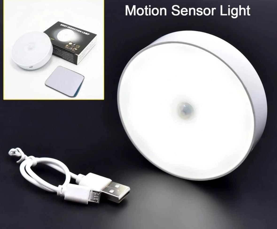 SMART RECHARGEABLE LED MOTION SENSOR NIGHT LIGHT – AUTOMATIC INDUCTION WALL LAMP