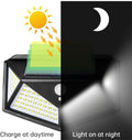 100 LED SOLAR MOTION SENSOR OUTDOOR LIGHTS – IP65 WATERPROOF SECURITY WALL LAMPS