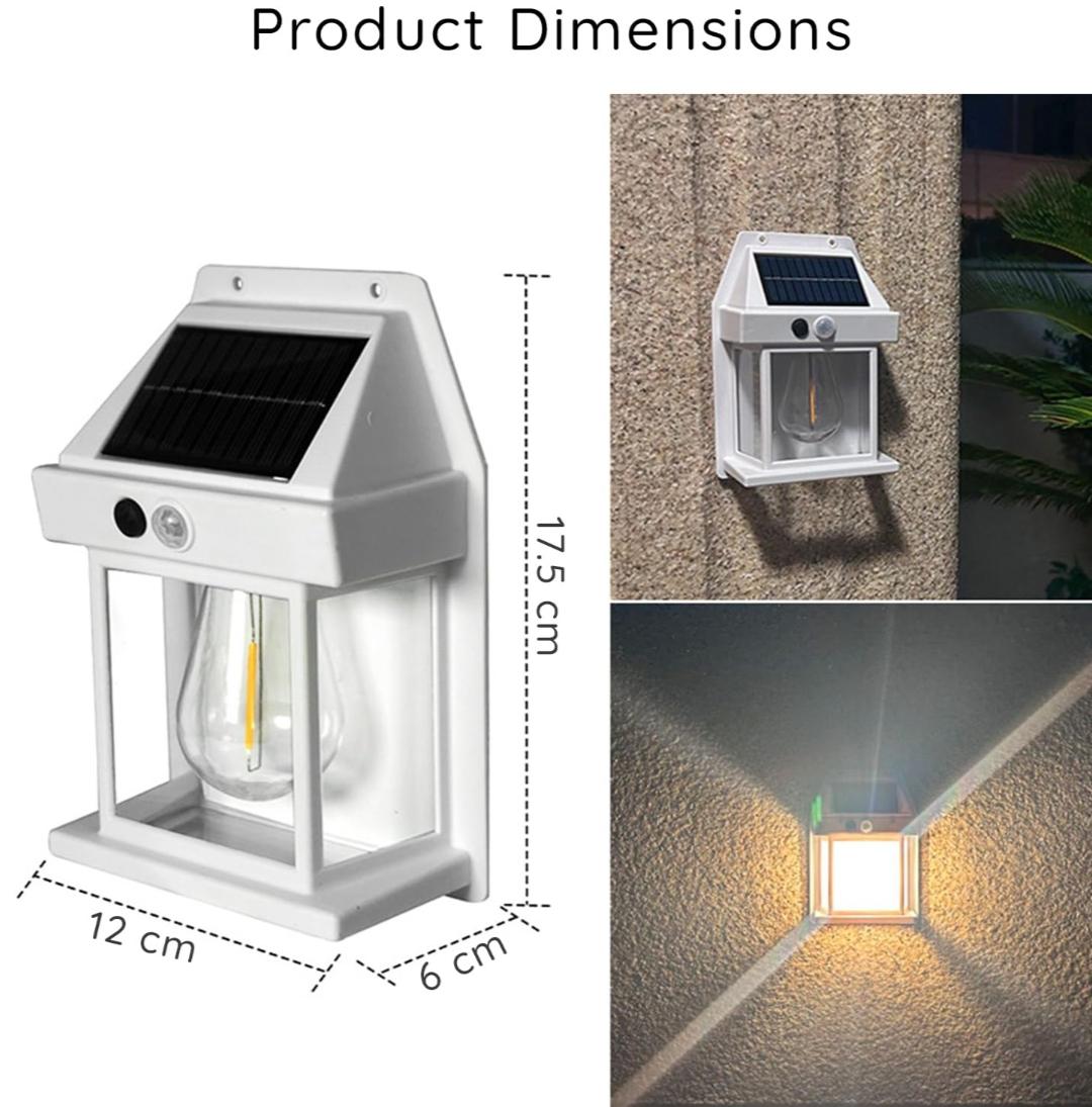 CBK SOLAR INTERACTION WALL LAMP (BK-888) – OUTDOOR MOTION SENSOR SECURITY LANTERN