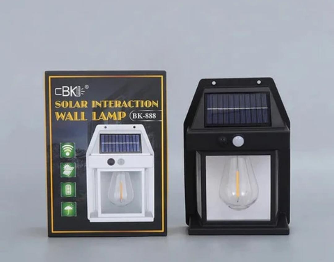 CBK SOLAR INTERACTION WALL LAMP (BK-888) – OUTDOOR MOTION SENSOR SECURITY LANTERN
