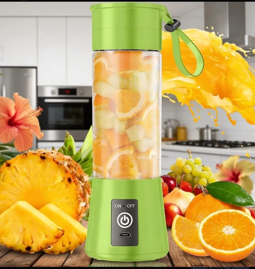 PORTABLE ELECTRIC JUICER BLENDER – RECHARGEABLE PERSONAL SMOOTHIE MAKER