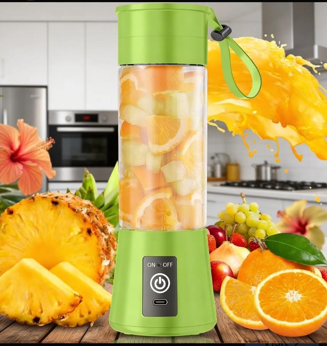 PORTABLE ELECTRIC JUICER BLENDER – RECHARGEABLE PERSONAL SMOOTHIE MAKER
