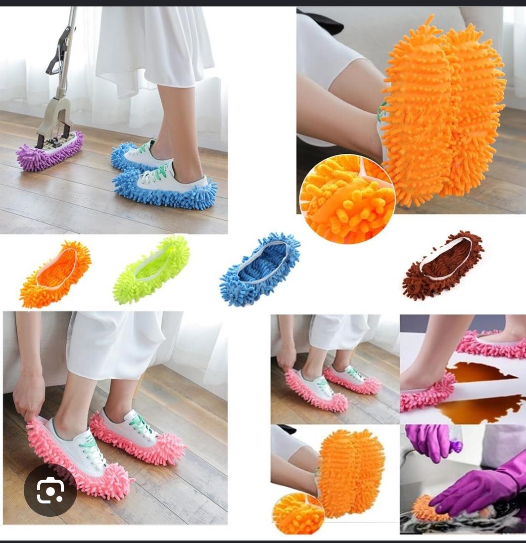 MICROFIBER MOP SLIPPER SHOES COVERS