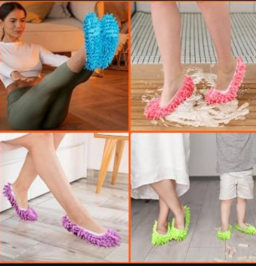 MICROFIBER MOP SLIPPER SHOES COVERS