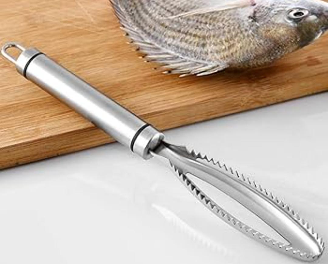 STAINLESS STEEL FISH SCALE REMOVER AND SCRAPER