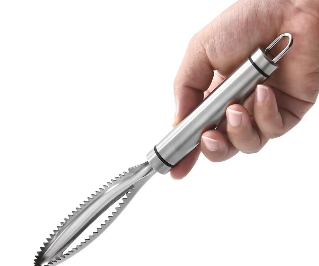 STAINLESS STEEL FISH SCALE REMOVER AND SCRAPER