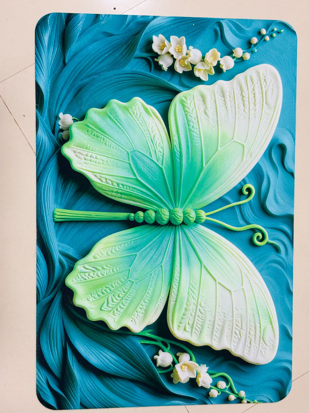 3D  FLOOR MAT – LUXURY FLORAL DESIGN