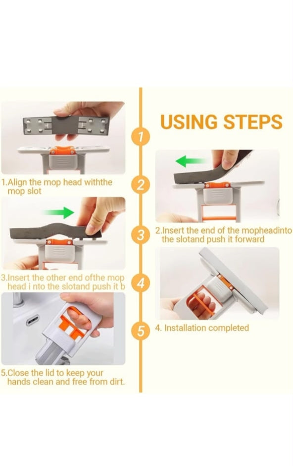FOLDABLE HANDHELD FLOOR CLEANING SPONGE BRUSH
