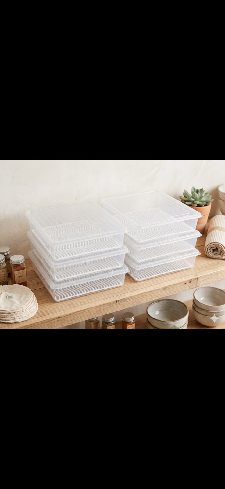 6 PCS FRIDGE STORAGE BOX SET
