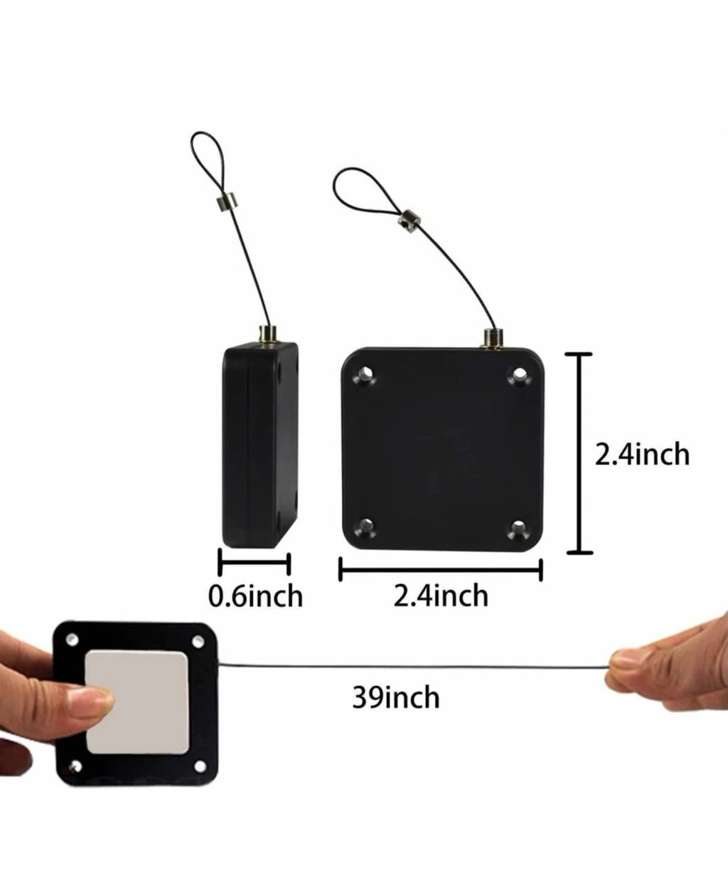 AUTOMATIC PUNCH-FREE RETRACTABLE DOOR CLOSER – HEAVY-DUTY MULTIFUNCTIONAL RESIDENTIAL AND COMMERCIAL DOOR CLOSING DEVICE WITH STEEL WIRE CABLE