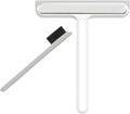 2-IN-1 WINDOW SQUEEGEE AND GROOVE CLEANING BRUSH SET – MULTIPURPOSE HANDHELD GLASS SCRUBBER AND GAP CLEANER TOOL FOR BATHROOM, TILES, AND CAR WINDOWS