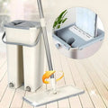 FREE DELIVERY                         SMART HANDS-FREE FLAT MOP WITH BUCKET SET | 360° ROTATING FLOOR CLEANER WITH ULTRA-ABSORBENT MICROFIBER PADS FOR EFFORTLESS HOME CLEANING TOATAL PAD 2