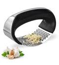PREMIUM STAINLESS STEEL GARLIC PRESS ROCKER – ERGONOMIC HANDHELD GARLIC CRUSHER AND MINCER KITCHEN TOOL