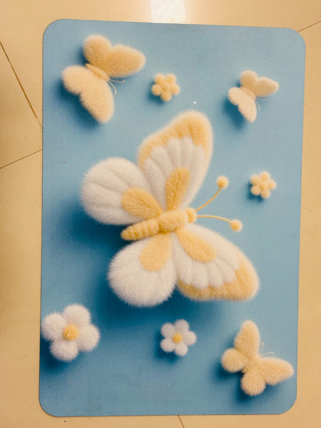 3D  FLOOR MAT – LUXURY FLORAL DESIGN