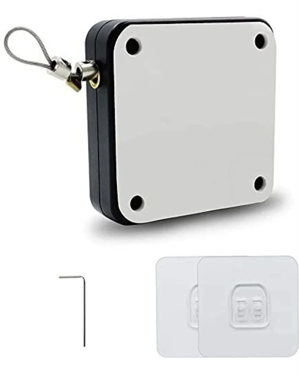 AUTOMATIC PUNCH-FREE RETRACTABLE DOOR CLOSER – HEAVY-DUTY MULTIFUNCTIONAL RESIDENTIAL AND COMMERCIAL DOOR CLOSING DEVICE WITH STEEL WIRE CABLE
