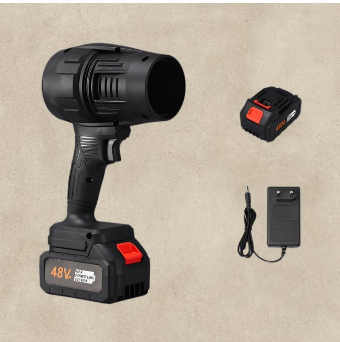 48V CORDLESS TURBO JET FAN – PORTABLE HIGH-VELOCITY AIR BLOWER AND MINI DUST CLEANER WITH VARIABLE SPEED SWITCH