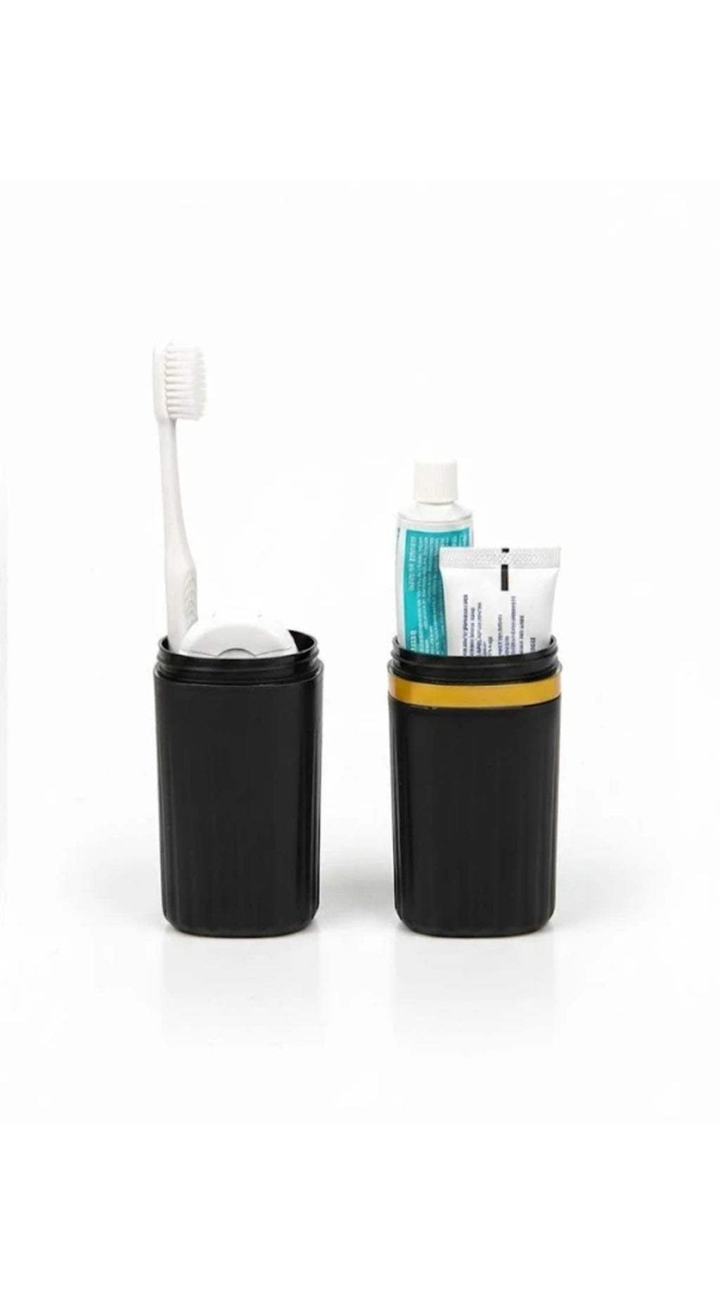 Portable Travel Toothbrush & Toothpaste Holder Case | Compact Dental Hygiene Storage Organizer for Travel, Business Trips, and Camping