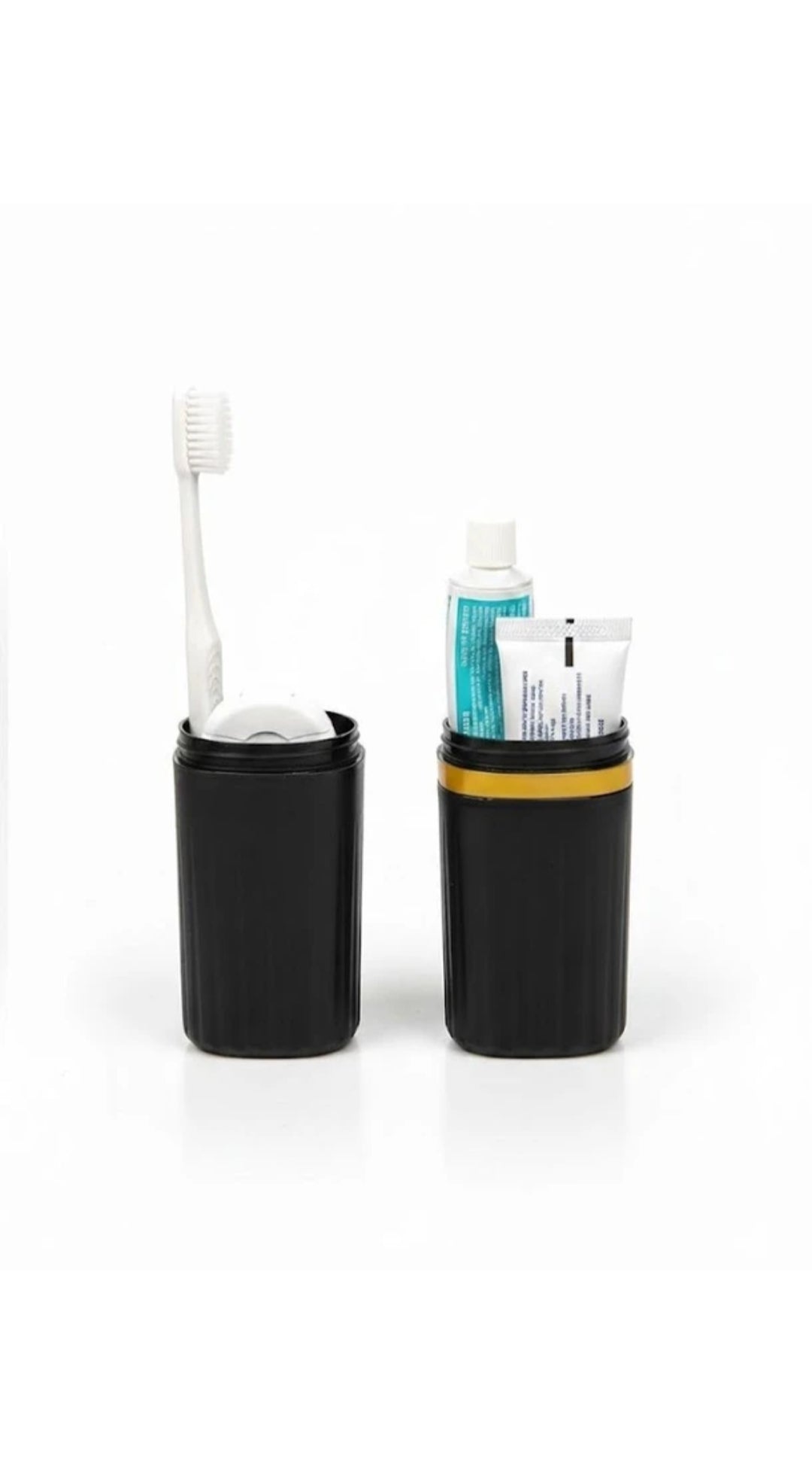 Portable Travel Toothbrush & Toothpaste Holder Case | Compact Dental Hygiene Storage Organizer for Travel, Business Trips, and Camping