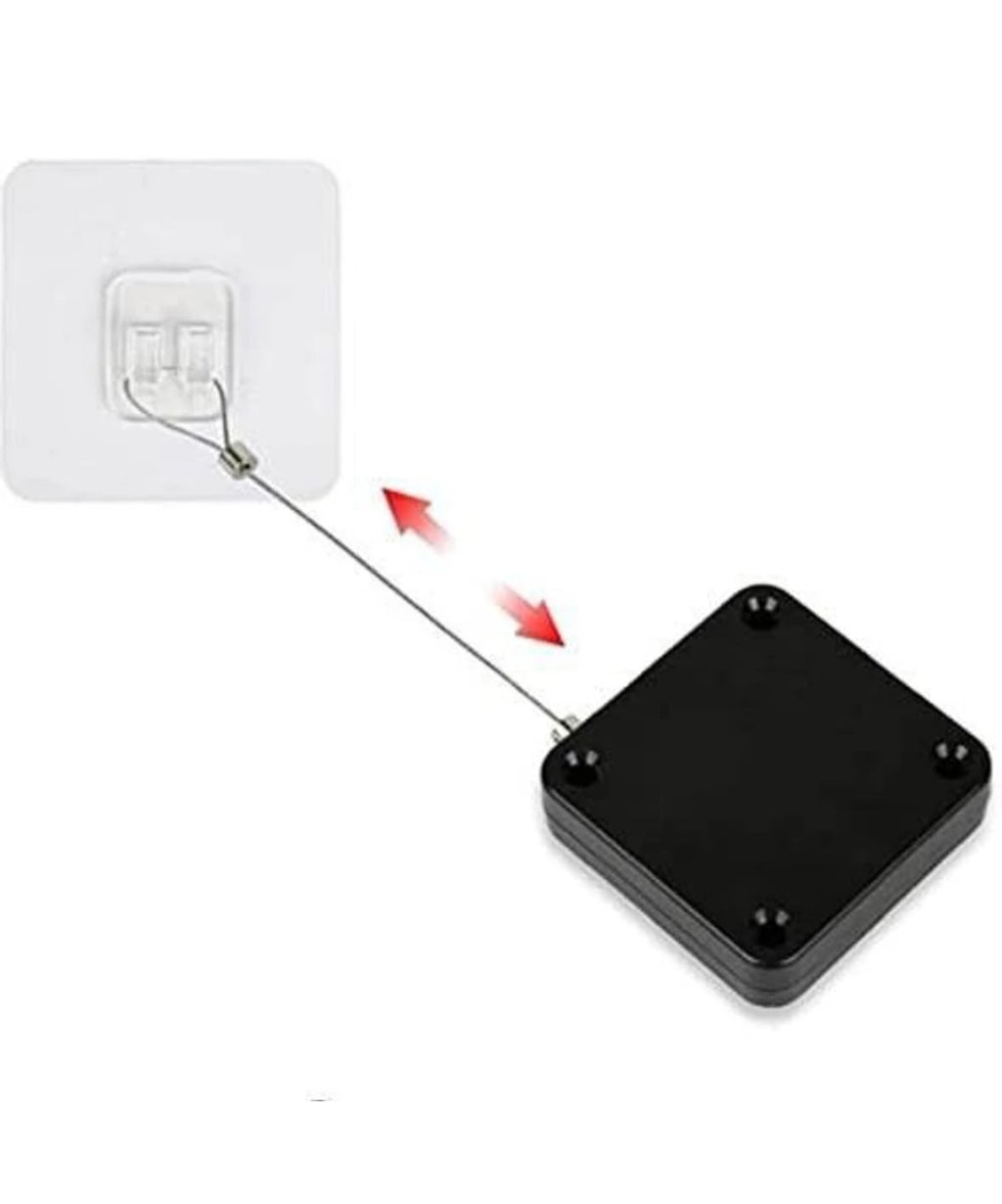 AUTOMATIC PUNCH-FREE RETRACTABLE DOOR CLOSER – HEAVY-DUTY MULTIFUNCTIONAL RESIDENTIAL AND COMMERCIAL DOOR CLOSING DEVICE WITH STEEL WIRE CABLE