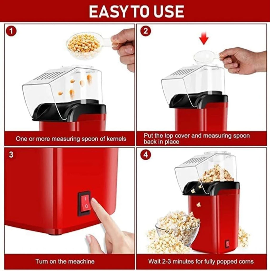 ELECTRIC POPCORN MAKER MACHINE – QUICK & EASY SNACK MAKER